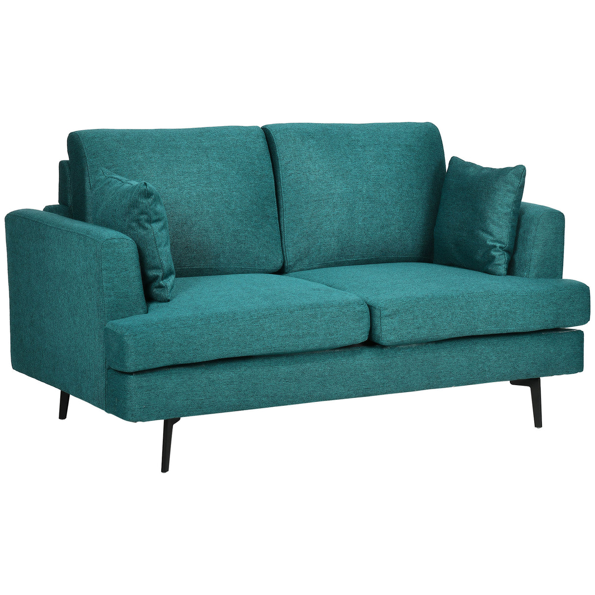 easycomfort easycomfort divano 2 posti moderno con rivestimento in tessuto e imbottitura spessa 160 x 87 x 87cm verde