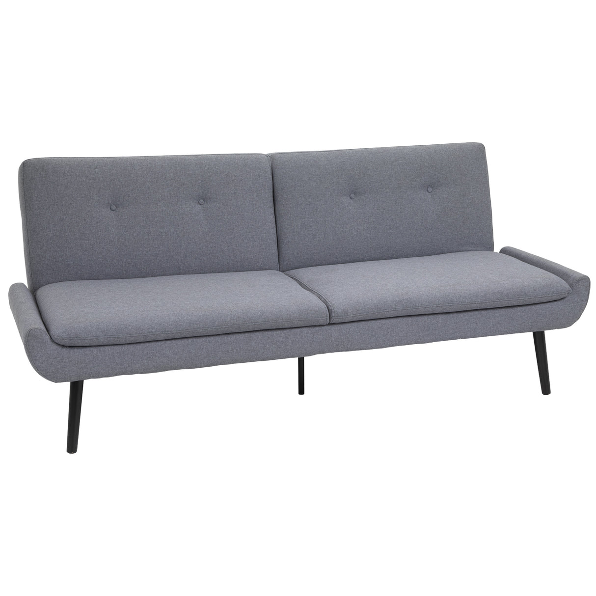 easycomfort easycomfort divano letto 3 posti a 1 piazza con schienale reclinabile grigio