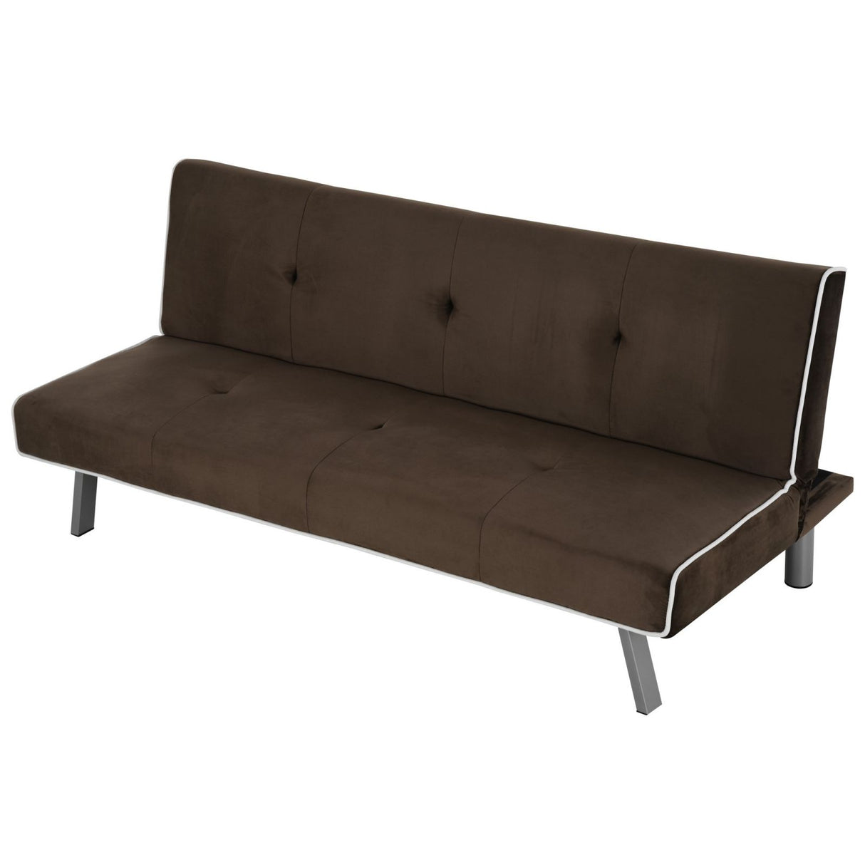 easycomfort easycomfort divano letto reclinabile con struttura in legno marrone 170 x 76 x 72 5cm ean 8054144136363