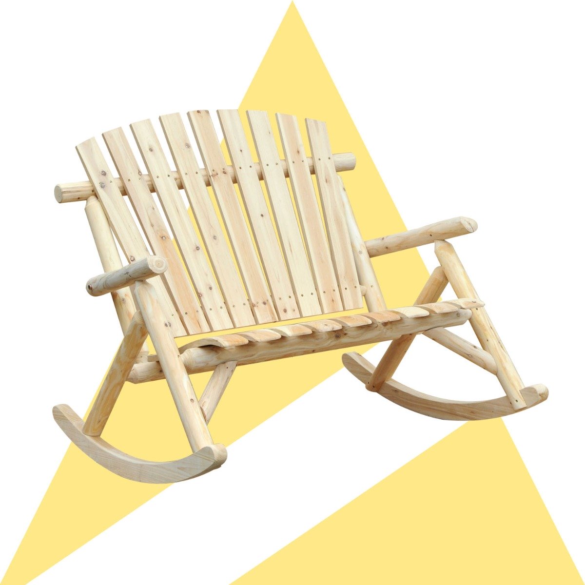 easycomfort easycomfort dondolo panchina da giardino 2 posti in legno 96x112 5x100cm ean 8055776912943