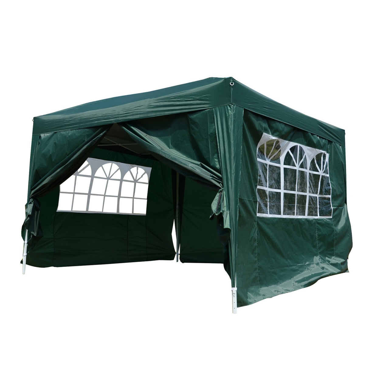 easycomfort easycomfort gazebo impermeabile con pannelli laterali pieghevole 3x3m verde ean 8054144134048