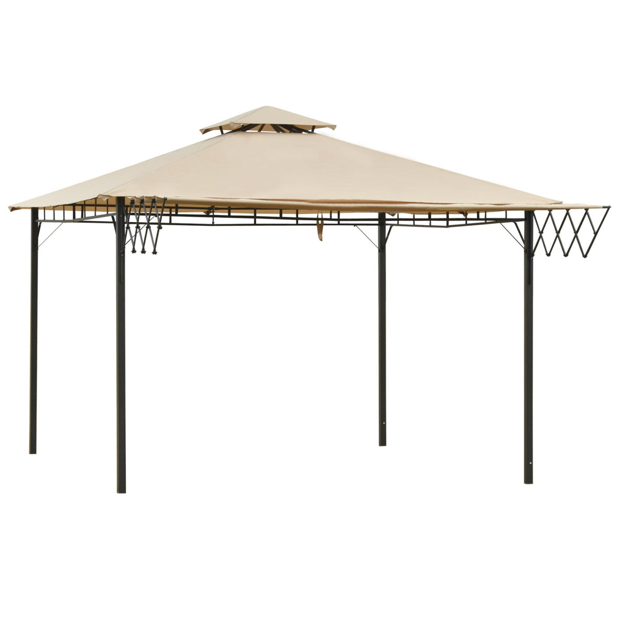 easycomfort easycomfort gazebo pergola da esterno con doppio tettuccio e telo estraibile ean 8055776915012