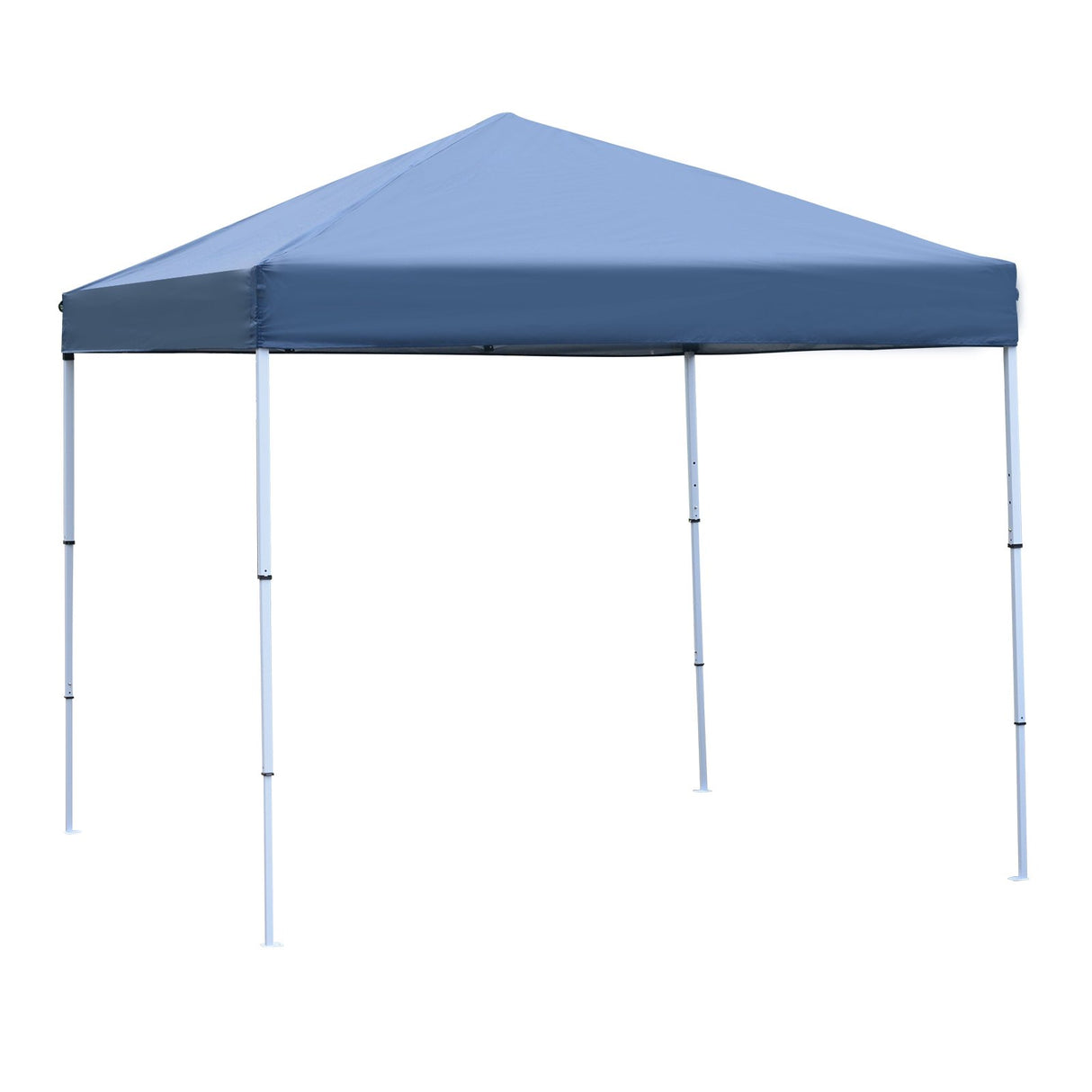 easycomfort easycomfort gazebo pieghevole rivestimento in oxford con corde e picchetti blu 2 5 x 2 5 m ean 8054144136479