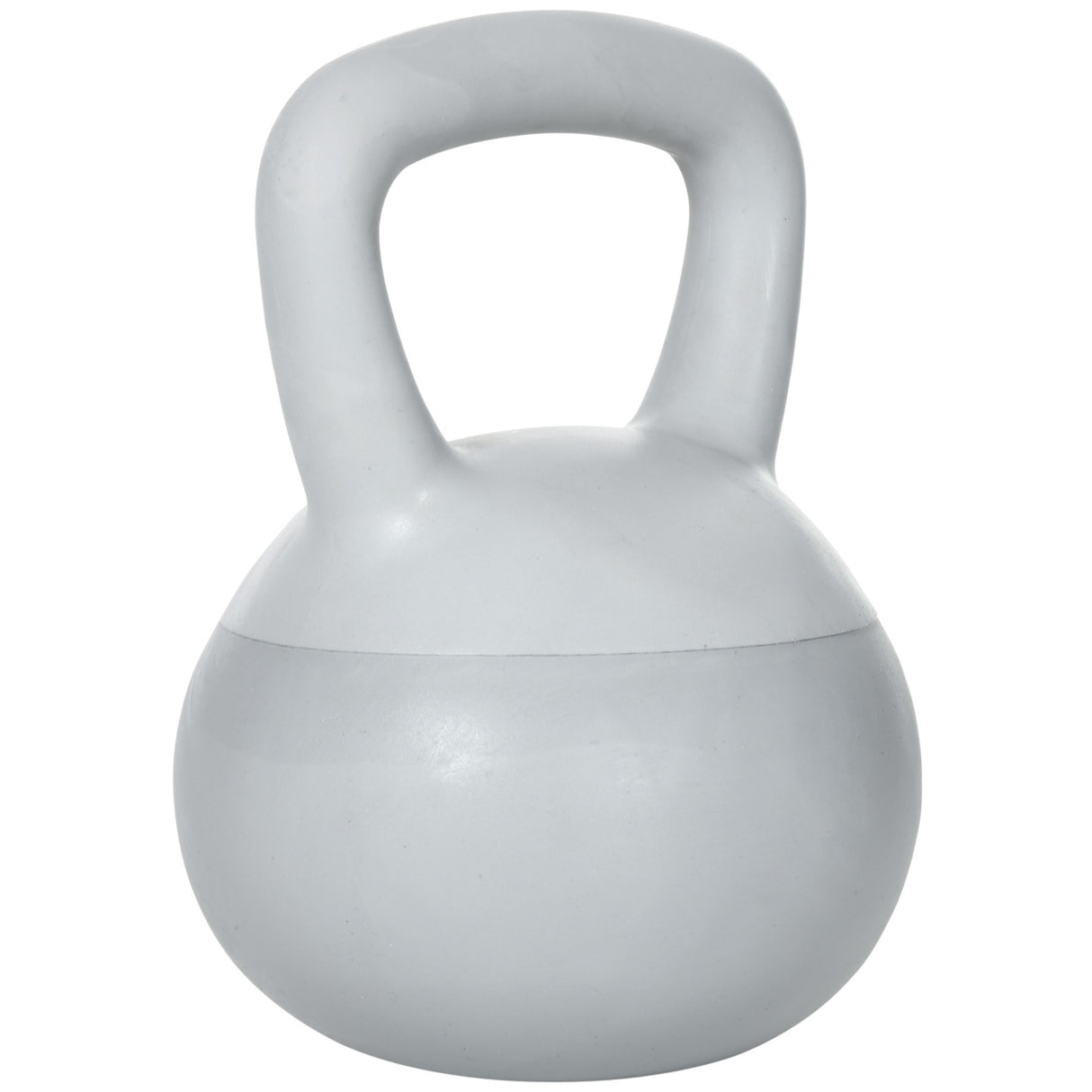 easycomfort easycomfort kettlebell 6kg in pvc e sabbia metallica per allenamento spalle e bicipiti 19x19x26 cm grigio