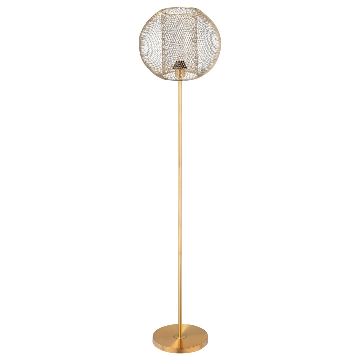 easycomfort easycomfort lampada da terra moderna in metallo con paralume dal design sferico e27 40w 35x150cm oro