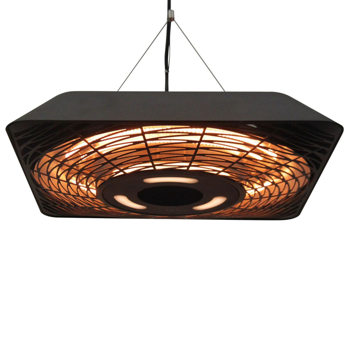 easycomfort easycomfort lampada riscaldante per esterni con luce 3 livelli di potenza e telecomando nero