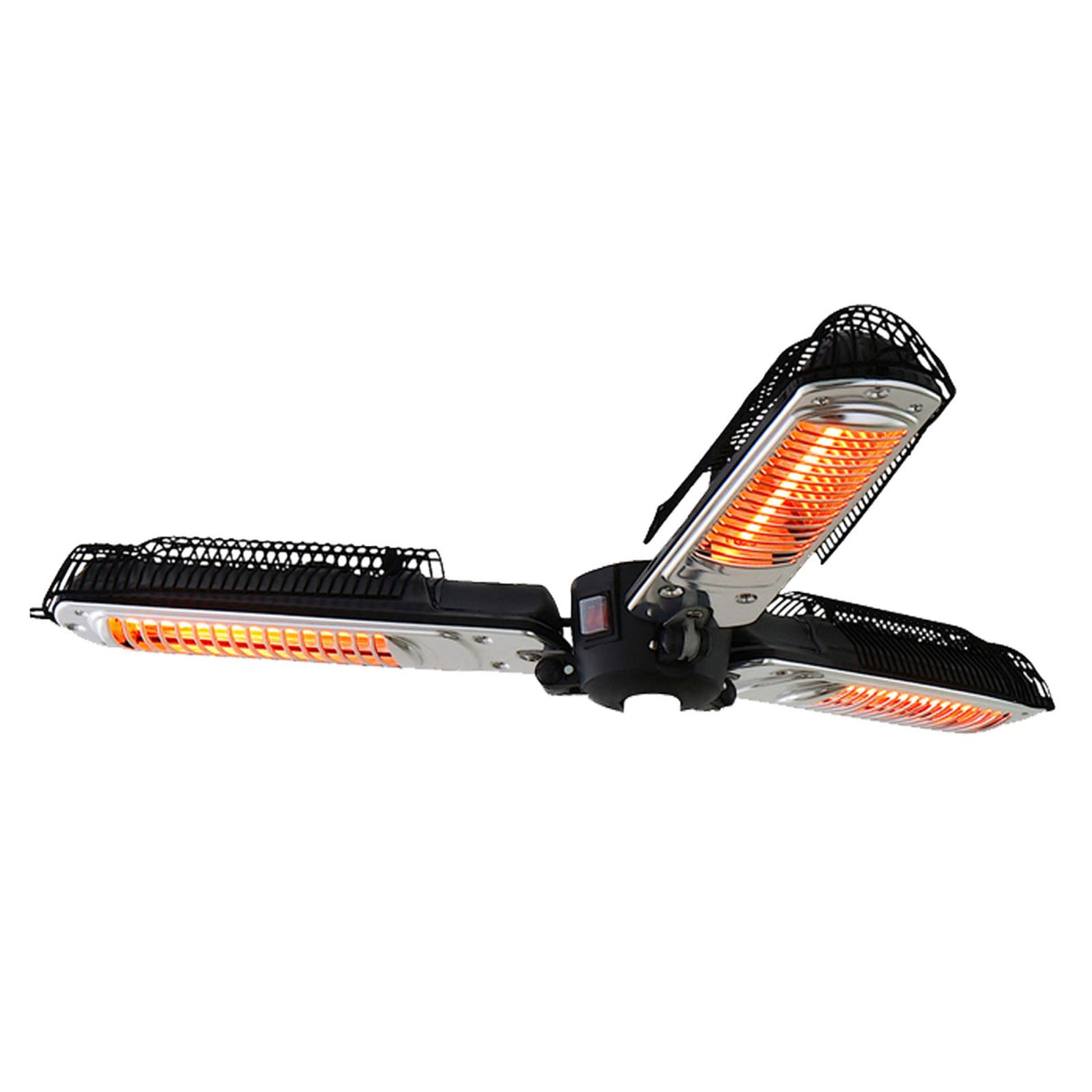 easycomfort easycomfort lampada riscaldante per esterni e ombrelloni 3 livelli di potenza e bracci pieghevoli nero