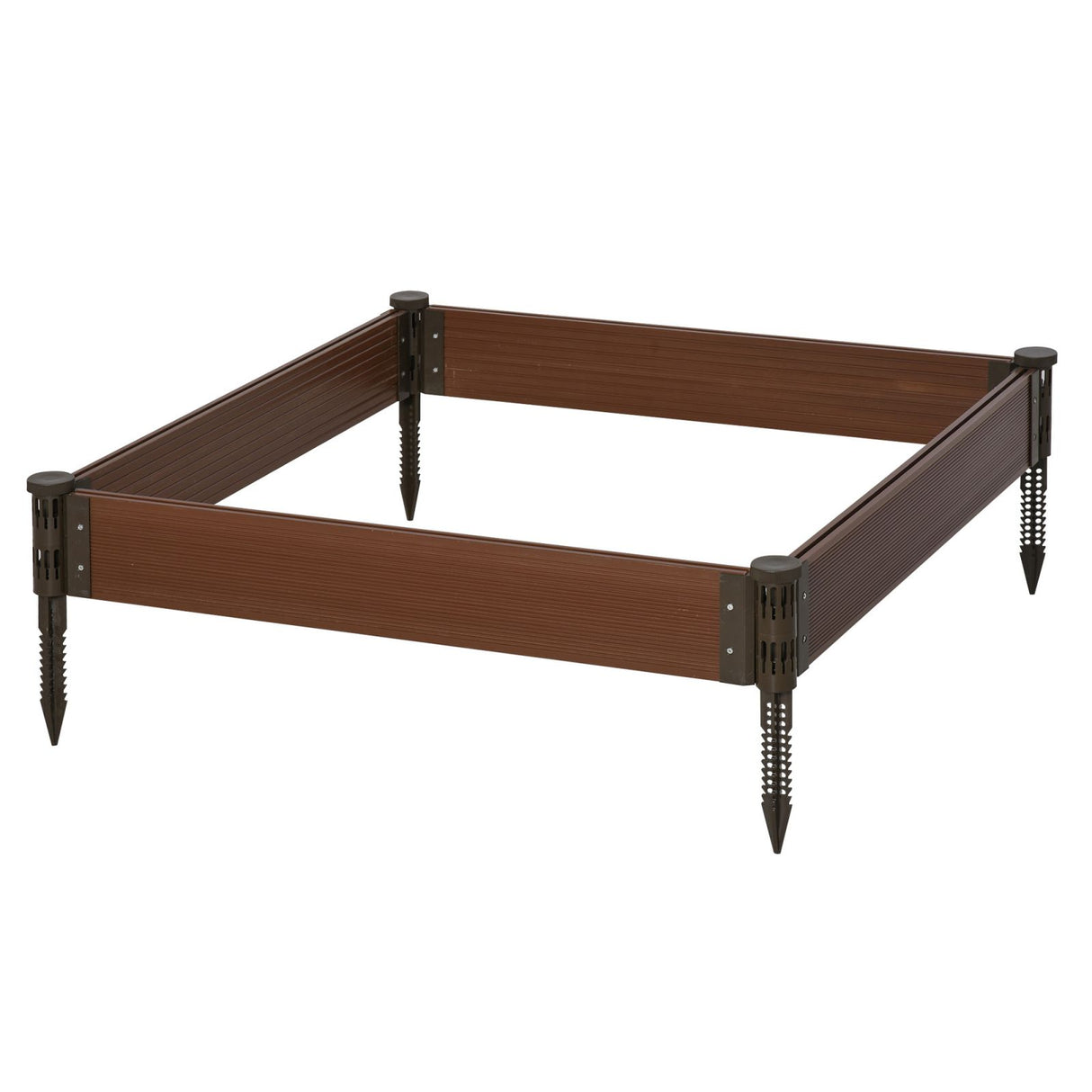 easycomfort easycomfort letto per orto in hdpe fioriera da esterno per piante e verdure marrone ean 8054144138183