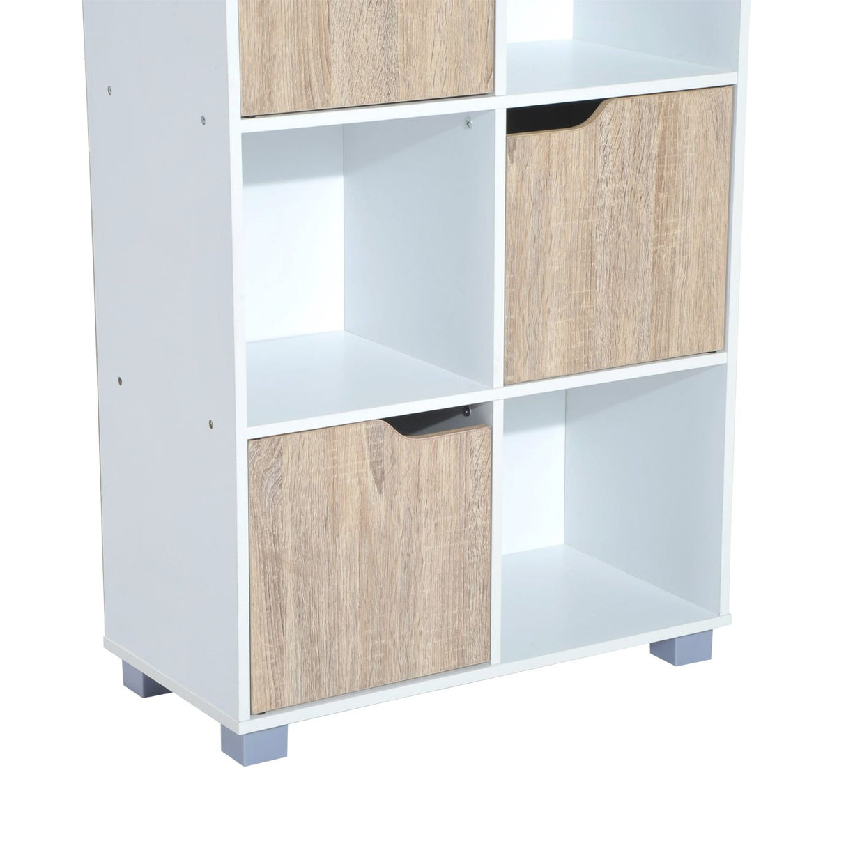 easycomfort easycomfort libreria di design a 8 scompartimenti in legno bianco 60x30x122cm ean 8054111845427