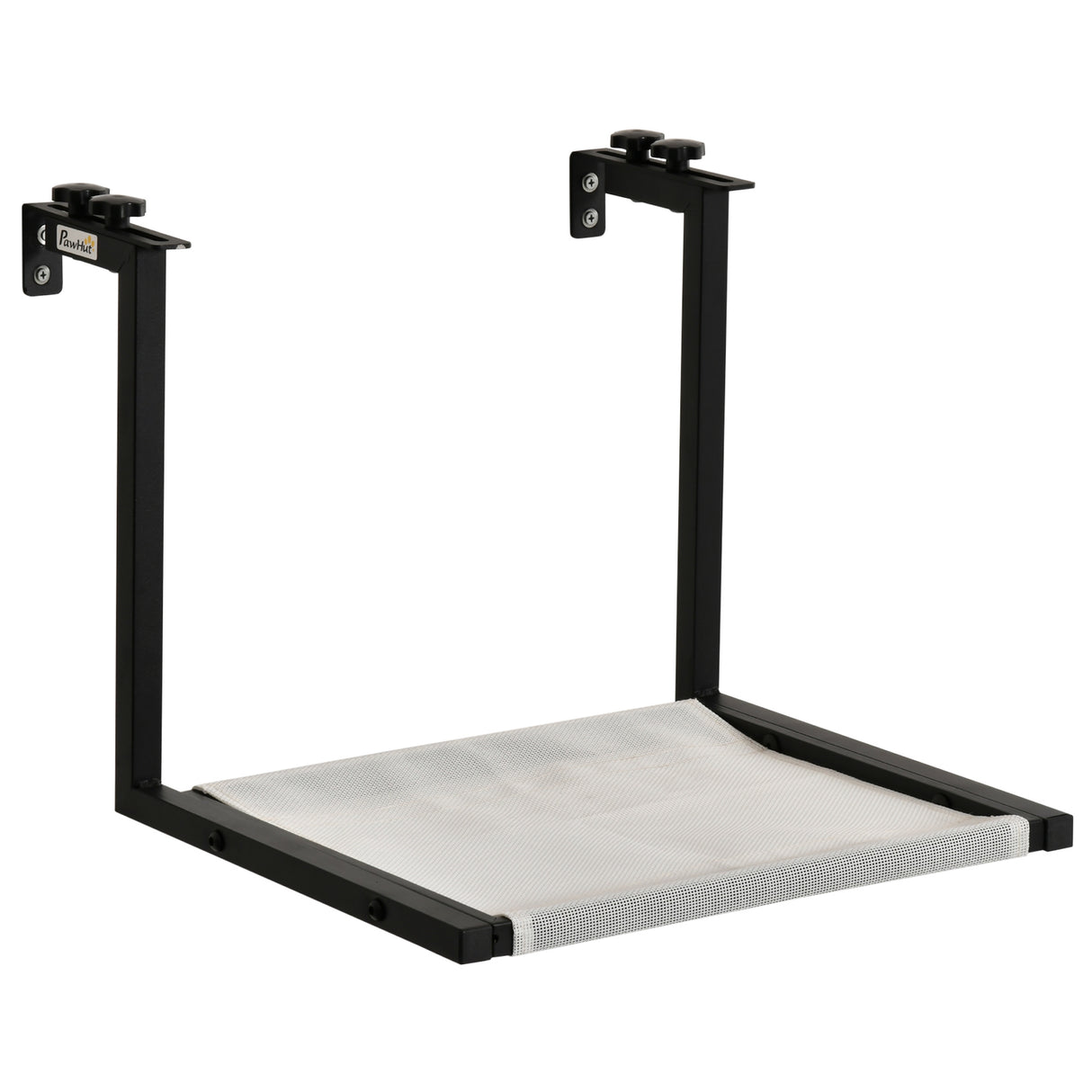 easycomfort easycomfort mensola per gatti da parete in acciaio lettino amaca per gatti piccoli con tessuto traspirante per interno nero