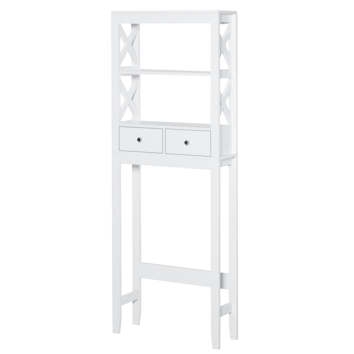 easycomfort easycomfort mobile per wc scaffale bagno salvaspazio 3 mensole e 2 cassetti ean 8054144135045