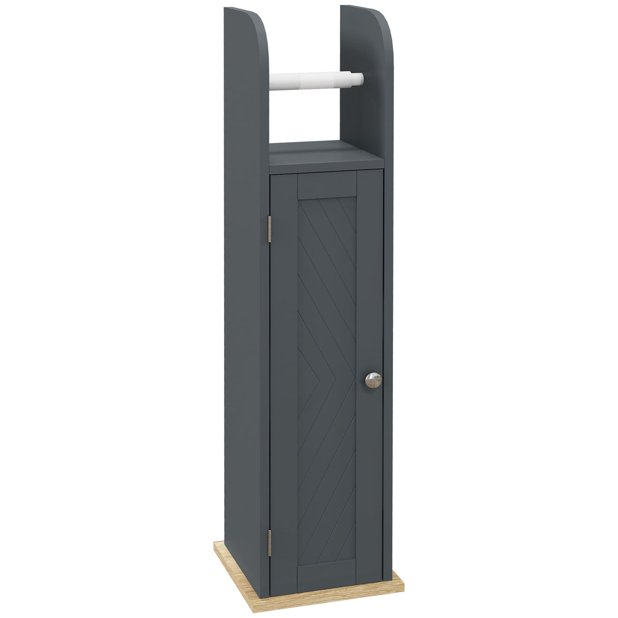 easycomfort easycomfort mobiletto bagno con barra e armadietto a 3 livelli regolabili in mdf e truciolato grigio