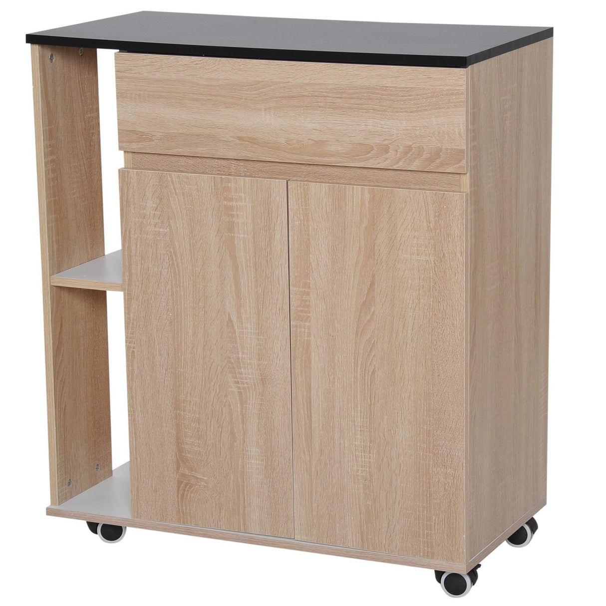 easycomfort easycomfort mobiletto da cucina con ruote cassetti armadietto legno ean 8054111847728