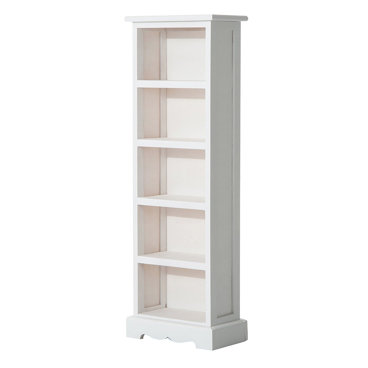 easycomfort easycomfort mobiletto libreria 5 ripiani in legno bianco 30x17x90cm ean 8054144133041