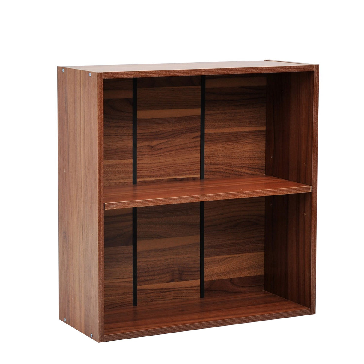 easycomfort easycomfort mobiletto libreria mensole legno librerie aperte a scaffali noce 60x24x63cm ean 8054111847889