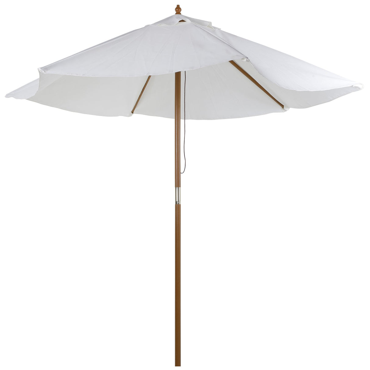 easycomfort easycomfort ombrellone da giardino in bambu bianco crema 250 x 230cm ean 8054111843584