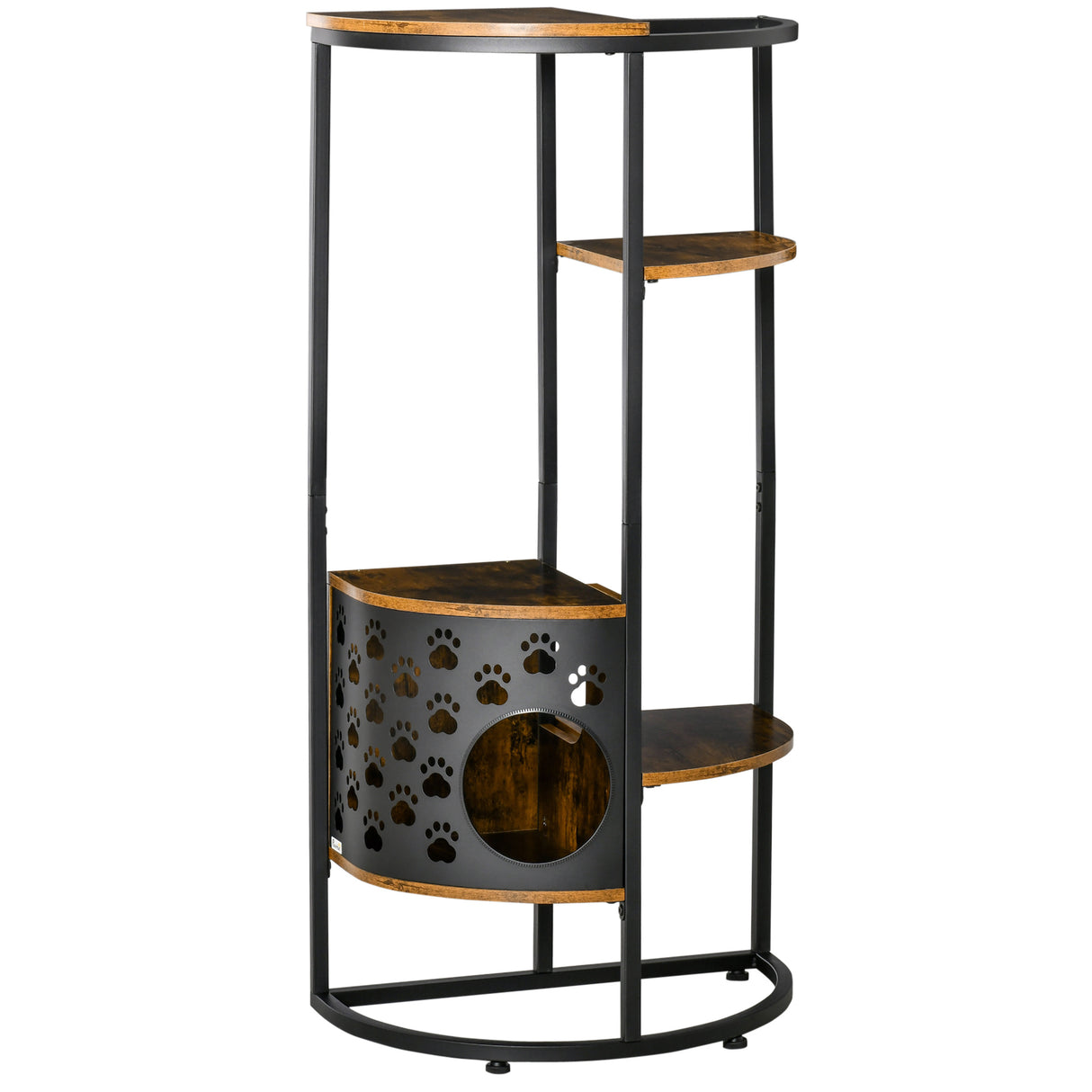 easycomfort easycomfort palestra per gatti multilivello con cuccia albero per gatti adulti e gattini con ripiani marrone