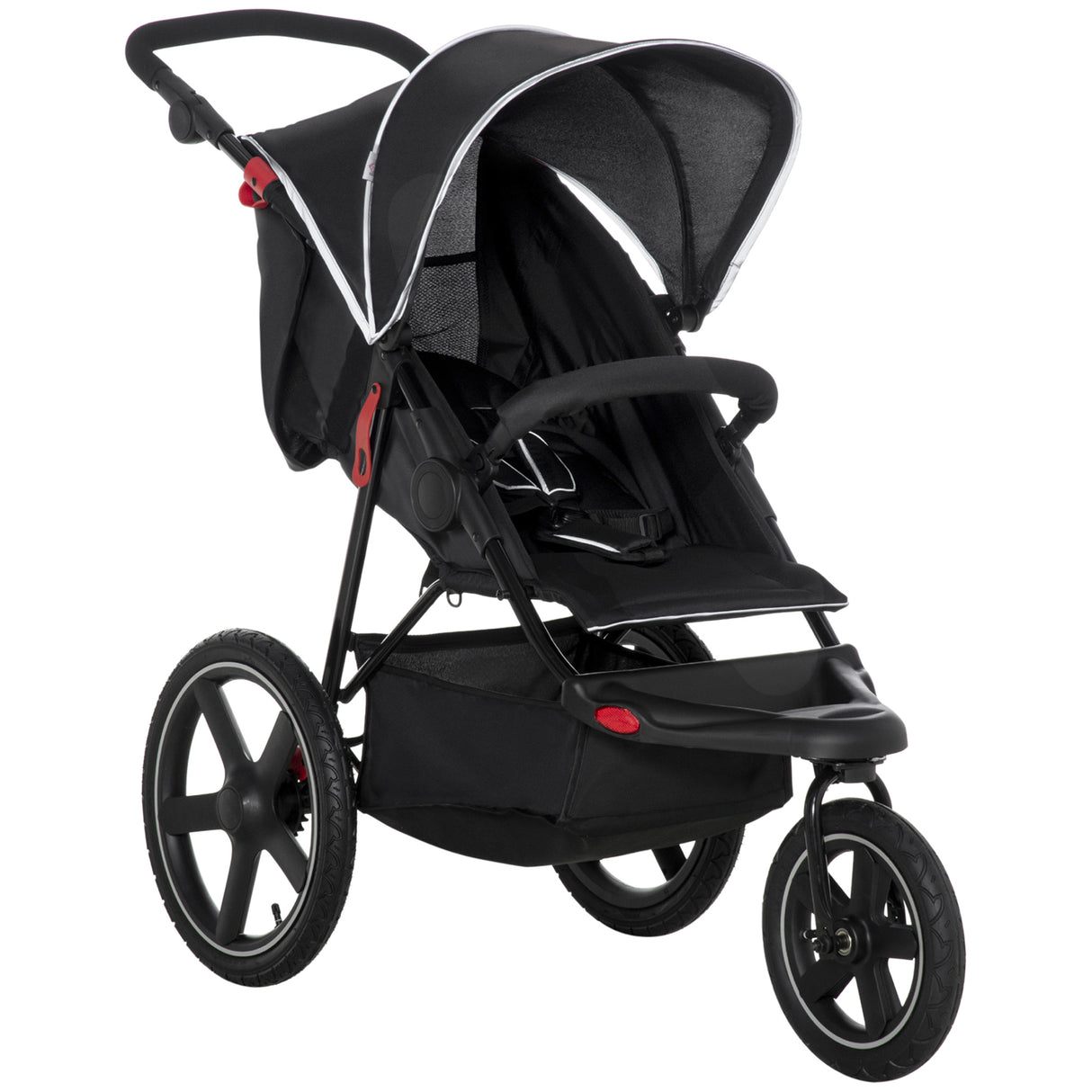 easycomfort easycomfort passeggino pieghevole per bambini 0 36 mesi con tettuccio regolabile e cesto portaoggetti 128x58x106 cm nero