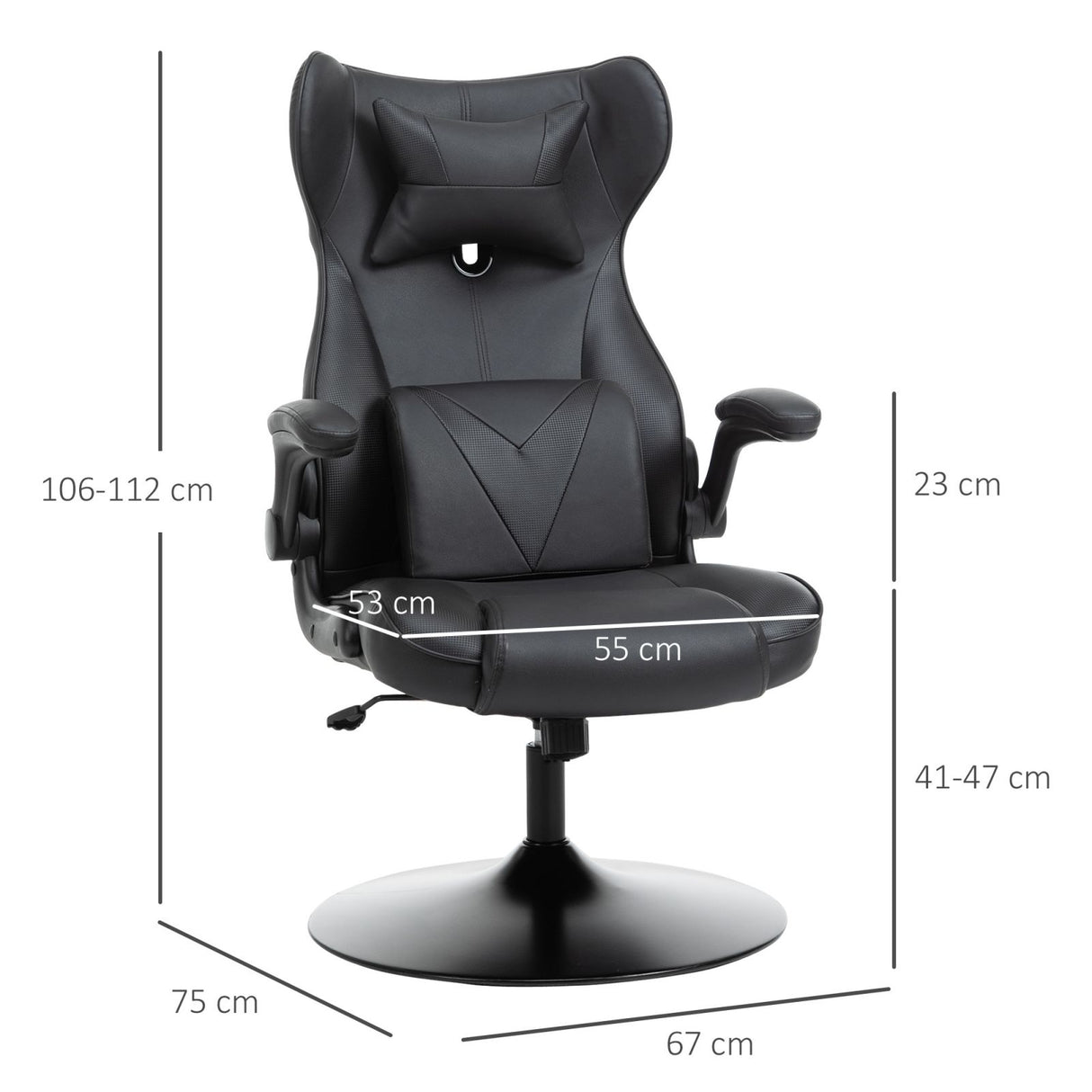 easycomfort easycomfort poltrona gaming sedia da ufficio in similpelle altezza regolabile ean 8054144135731