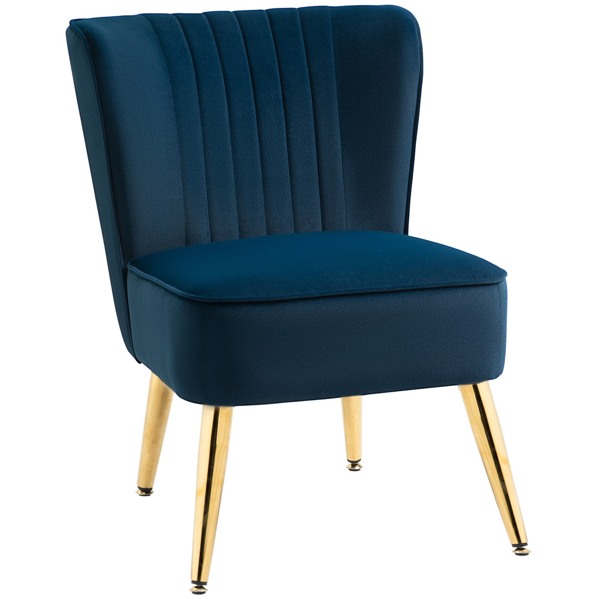 easycomfort easycomfort poltrona moderna in stile scandinavo imbottita e rivestita in tessuto vellutato 56x65 5x82 5cm blu