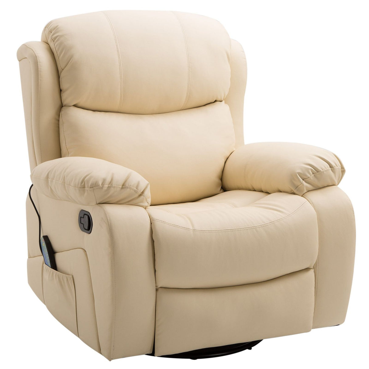 easycomfort easycomfort poltrona relax con 8 punti massaggianti e riscaldamento reclinabile ecopelle 88 5 x 98 5 x 105cmcm beige ean 8055776915883