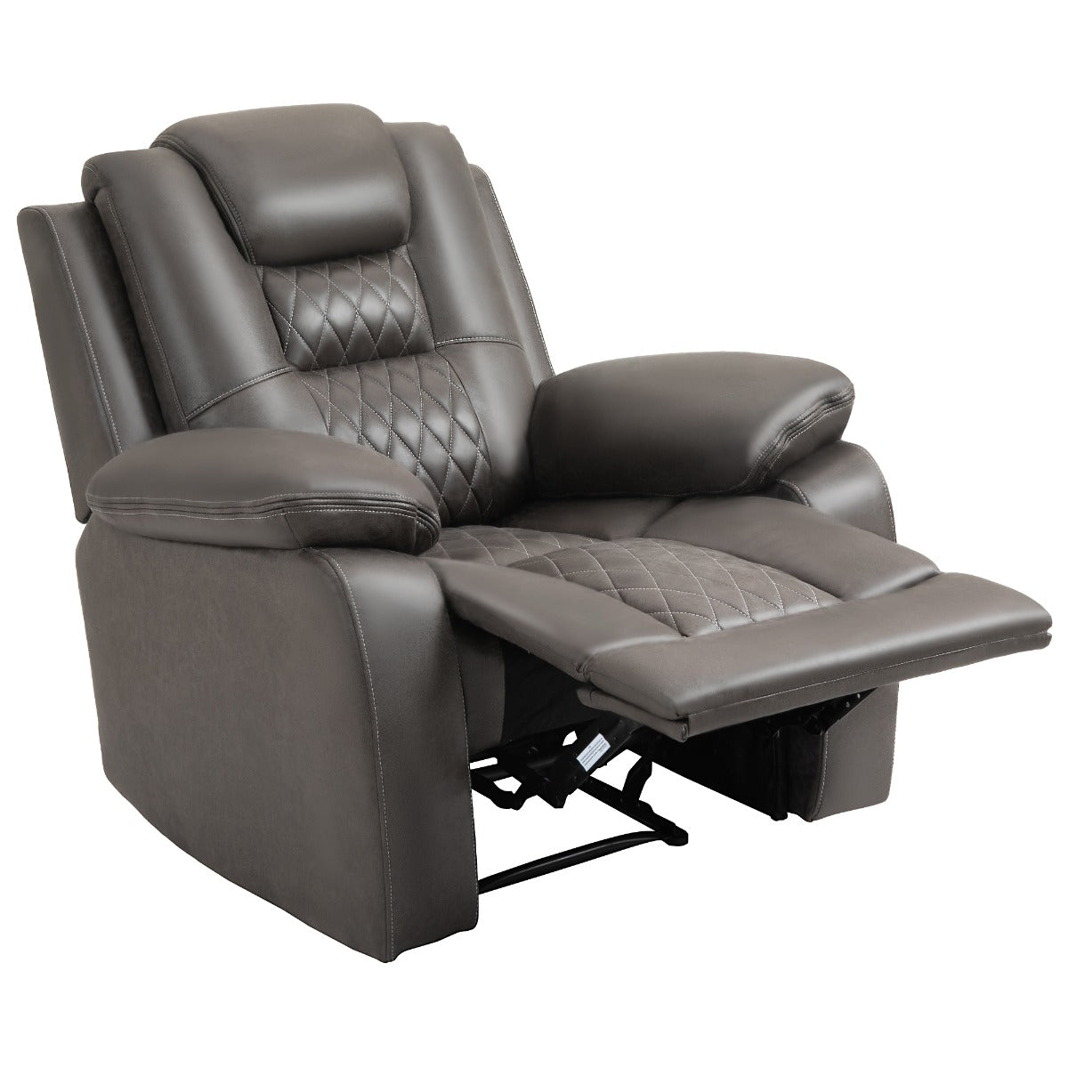 easycomfort easycomfort poltrona relax reclinabile con poggiapiedi seduta ergonomica e imbottitura extra marrone