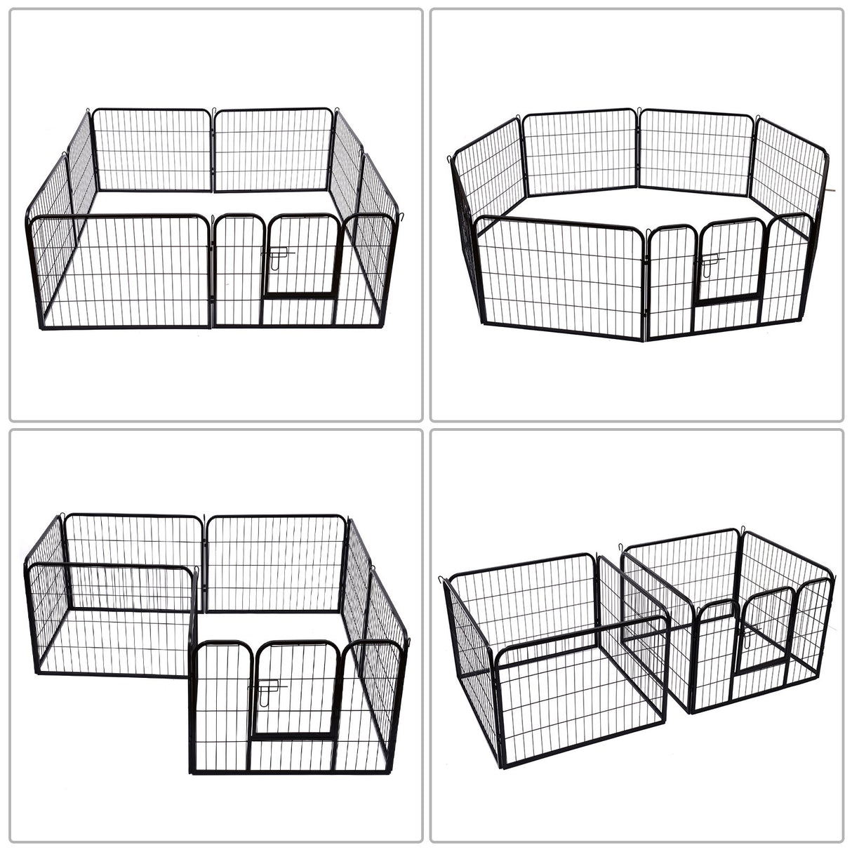 easycomfort easycomfort recinto per animali cani gatti cuccioli roditori recinzione rete gabbia 80x60cm 8pz ean 8054144135946