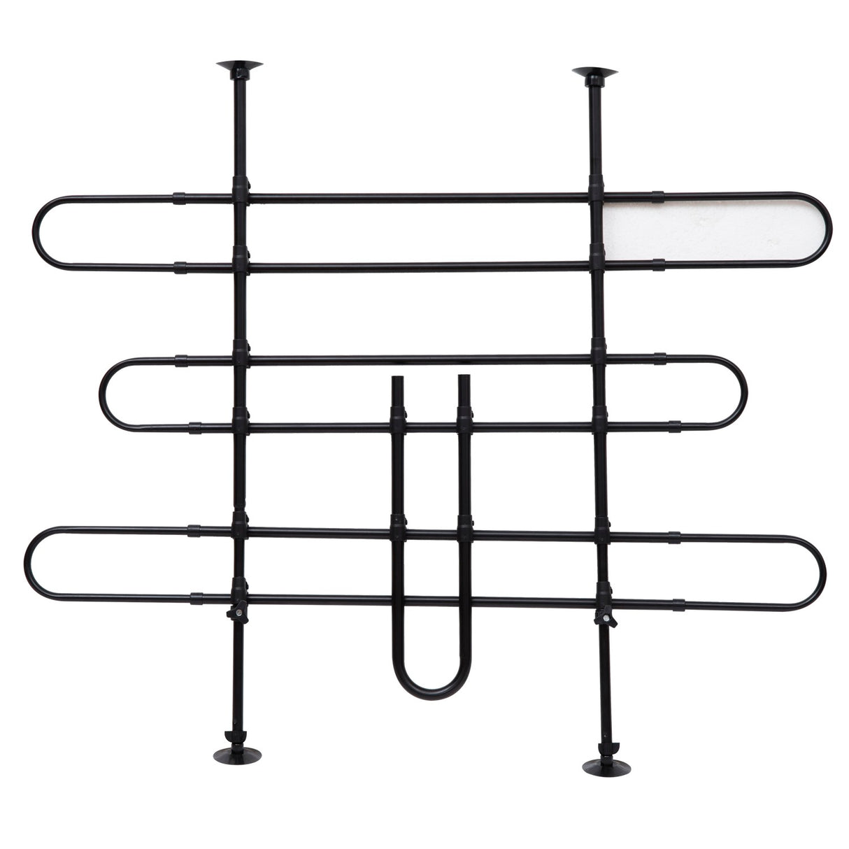 easycomfort easycomfort rete divisoria pieghevole per auto dimensioni universali per cani e animali domestici in metallo e pvc nero ean 8054111844215