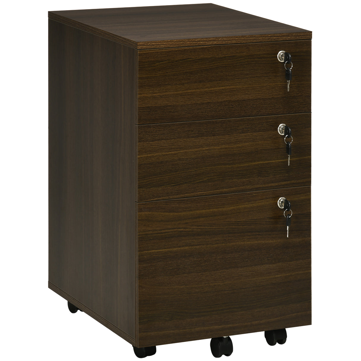 easycomfort easycomfort schedario portadocumenti per studio e ufficio in mdf con 3 cassetti e ruote 40x50x68 5 cm marrone