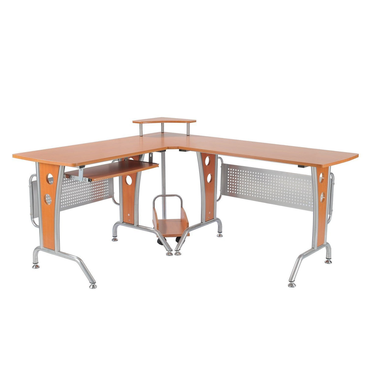 easycomfort easycomfort scrivania ad angolo per computer scrivania da ufficio pc in legno marrone ean 8054111847445