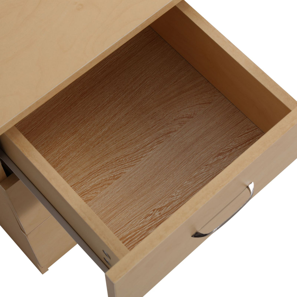 easycomfort easycomfort scrivania moderna con 3 cassetti e ripiani in legno naturale 120x49x72cm ean 8054111849913