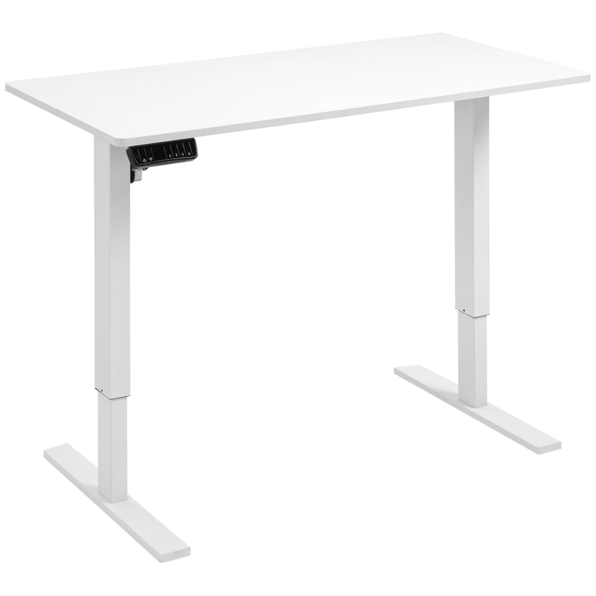 easycomfort easycomfort scrivania sollevabile elettrica a 3 altezze con sistema anticollisione 120x60x74 5 114 5cm bianco