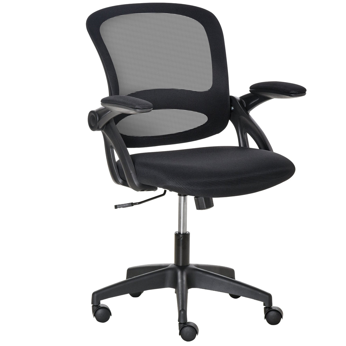 easycomfort easycomfort sedia da ufficio ergonomica con schienale a rete e seduta imbottita altezza regolabile 65 5x61 5x88 97 5cm nero