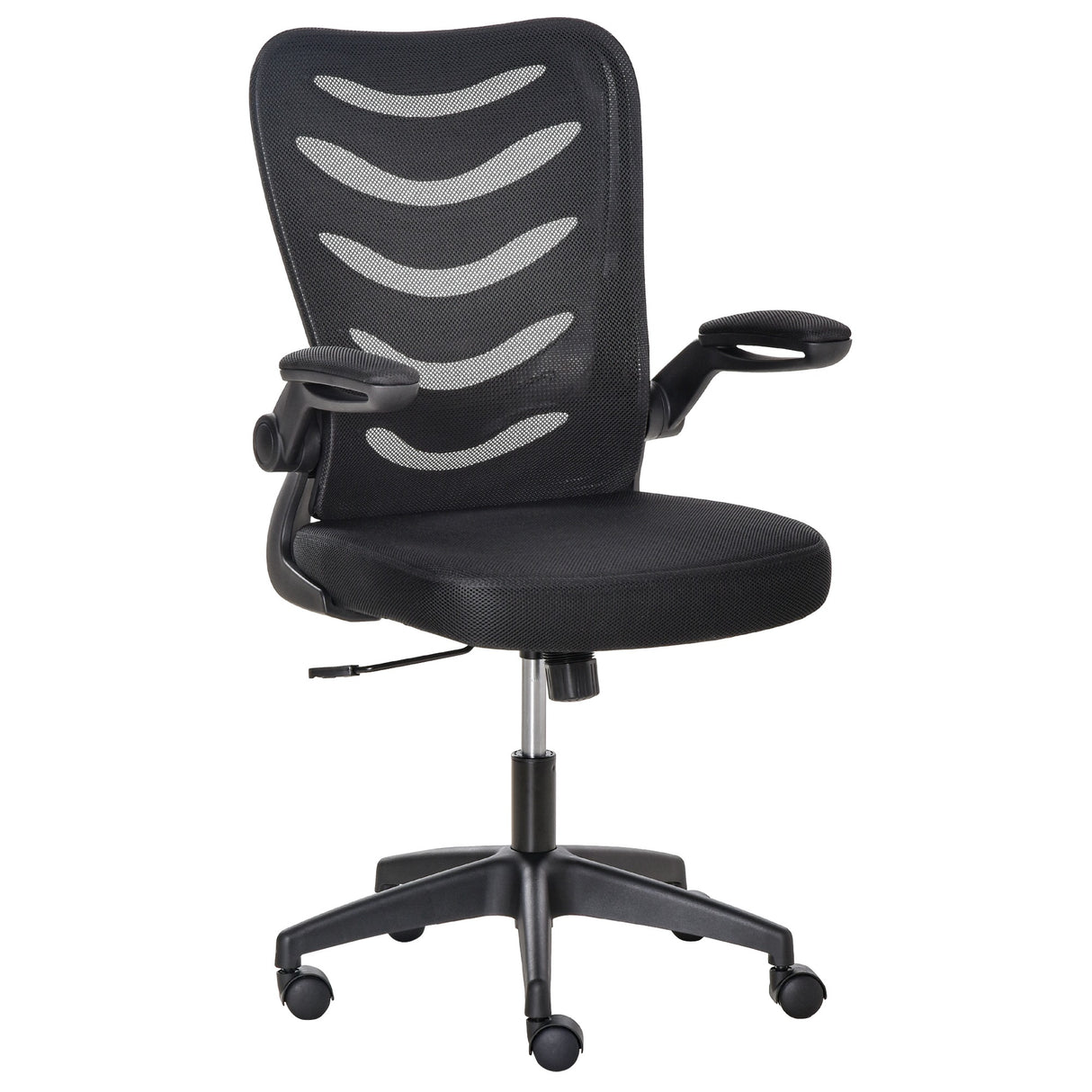 easycomfort easycomfort sedia da ufficio ergonomica poltrona girevole altezza regolabile e braccioli sollevabili 58 5x58x94 5 103 5cm nero