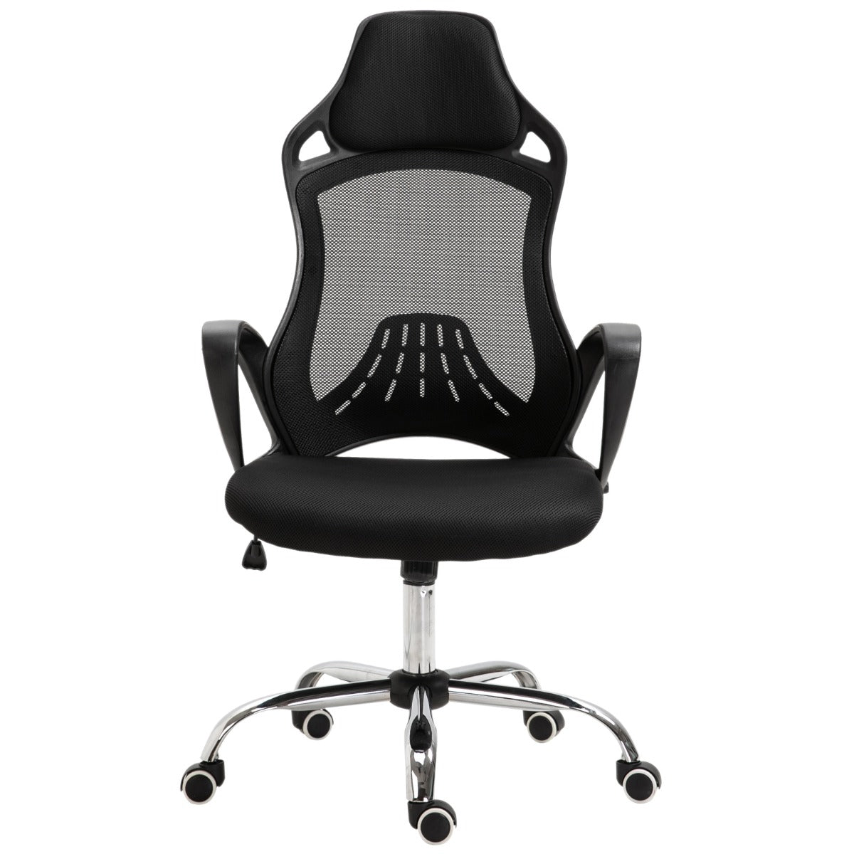 easycomfort easycomfort sedia da ufficio ergonomica sedie da gaming in tessuto a rete traspirante con ampi braccioli nero ean 8054144133102