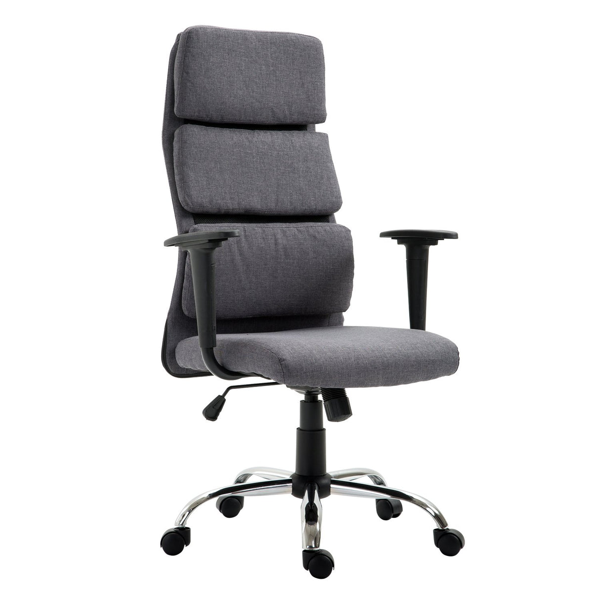 easycomfort easycomfort sedia da ufficio girevole con schienale alto regolabile in tessuto grigio ean 8055776914244