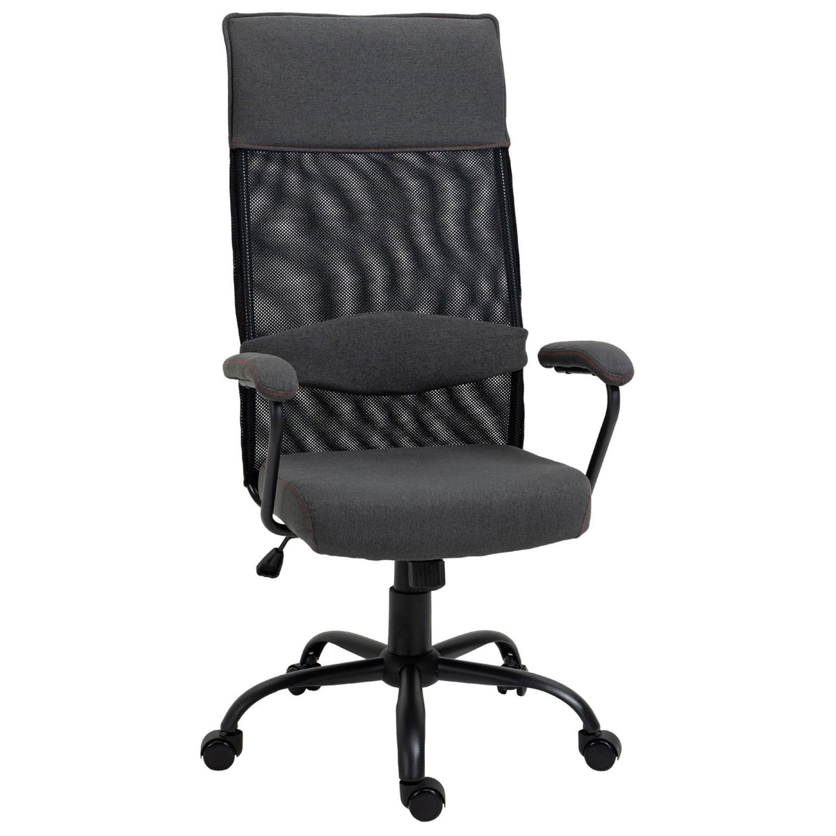easycomfort easycomfort sedia ergonomica regolabile in tessuto grigio nero