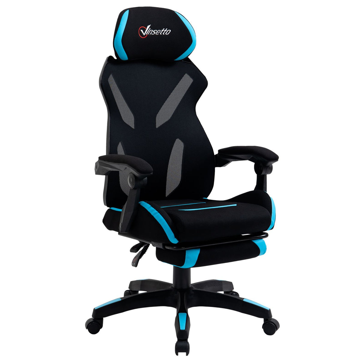 easycomfort easycomfort sedia gaming con supporto lombare e altezza regolabile in tessuto nero