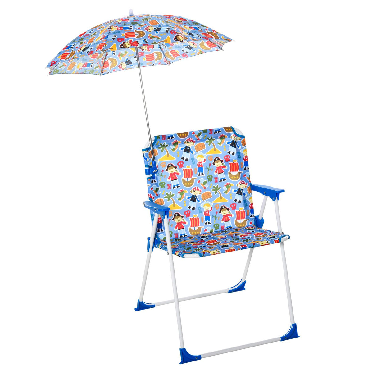 easycomfort easycomfort sedia pieghevole per bambini con ombrello parasole per giardino spiaggia campeggio 44 5x43x64 5cm ean 8054111843973