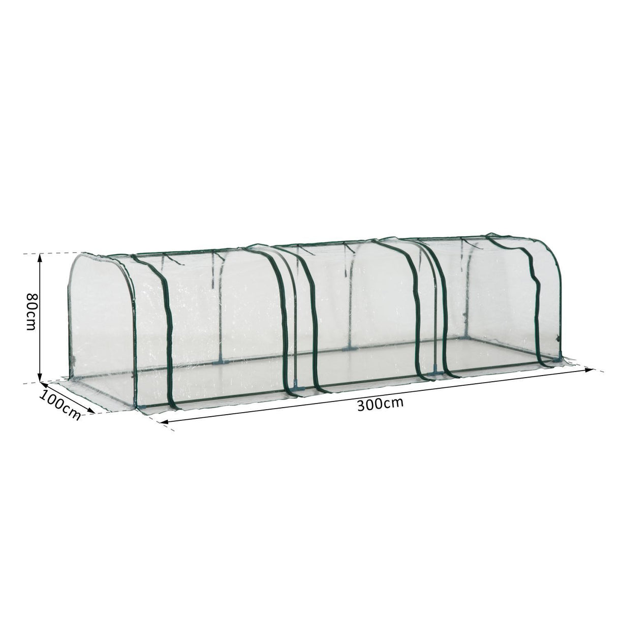 easycomfort easycomfort serra da giardino serre agricole per piante con 3 porte in acciaio e pvc transparente ean 8054111841672