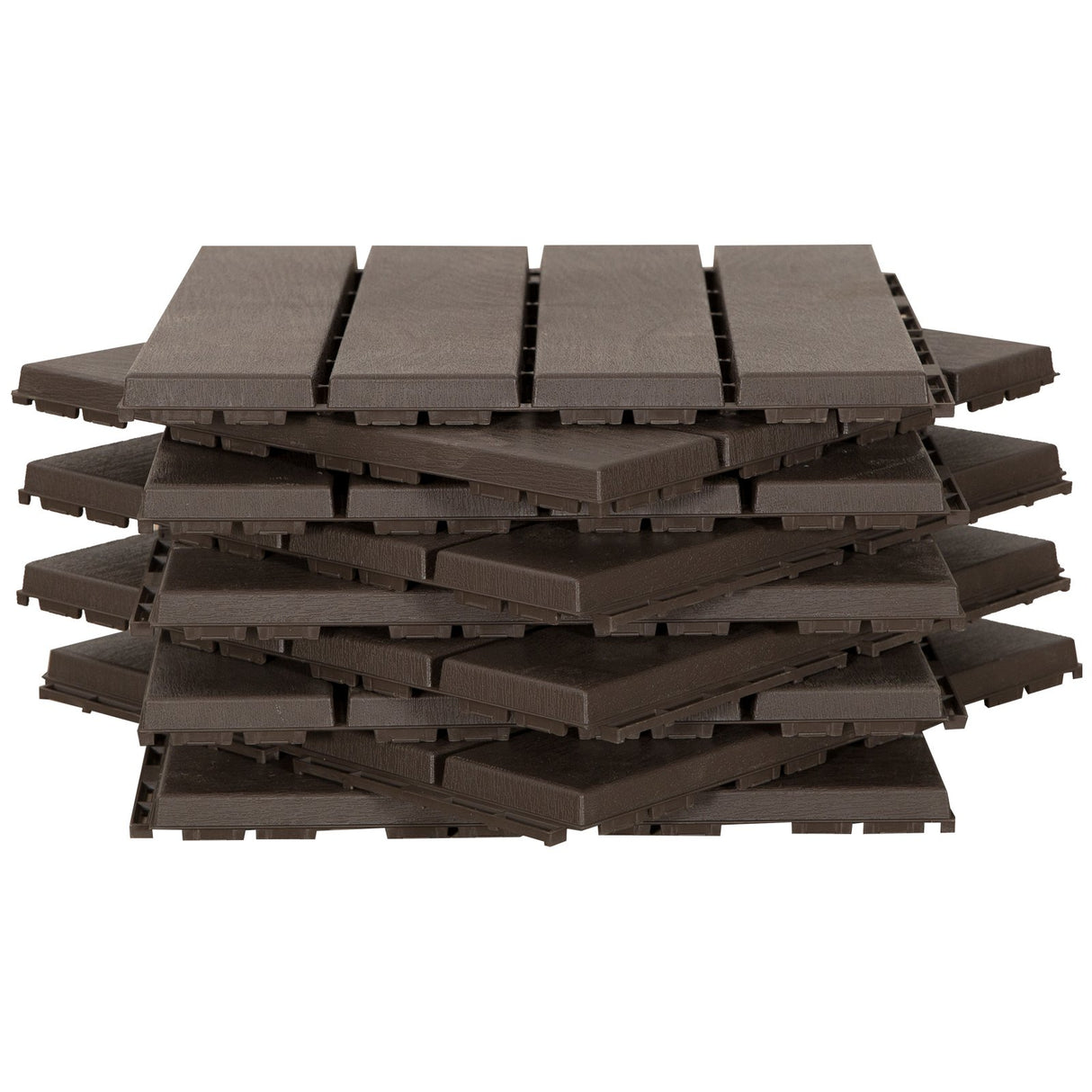 easycomfort easycomfort set 9 mattonelle a incastro per terrazzo 30x30x2cm 0 81 mq marrone ean 8054111844345