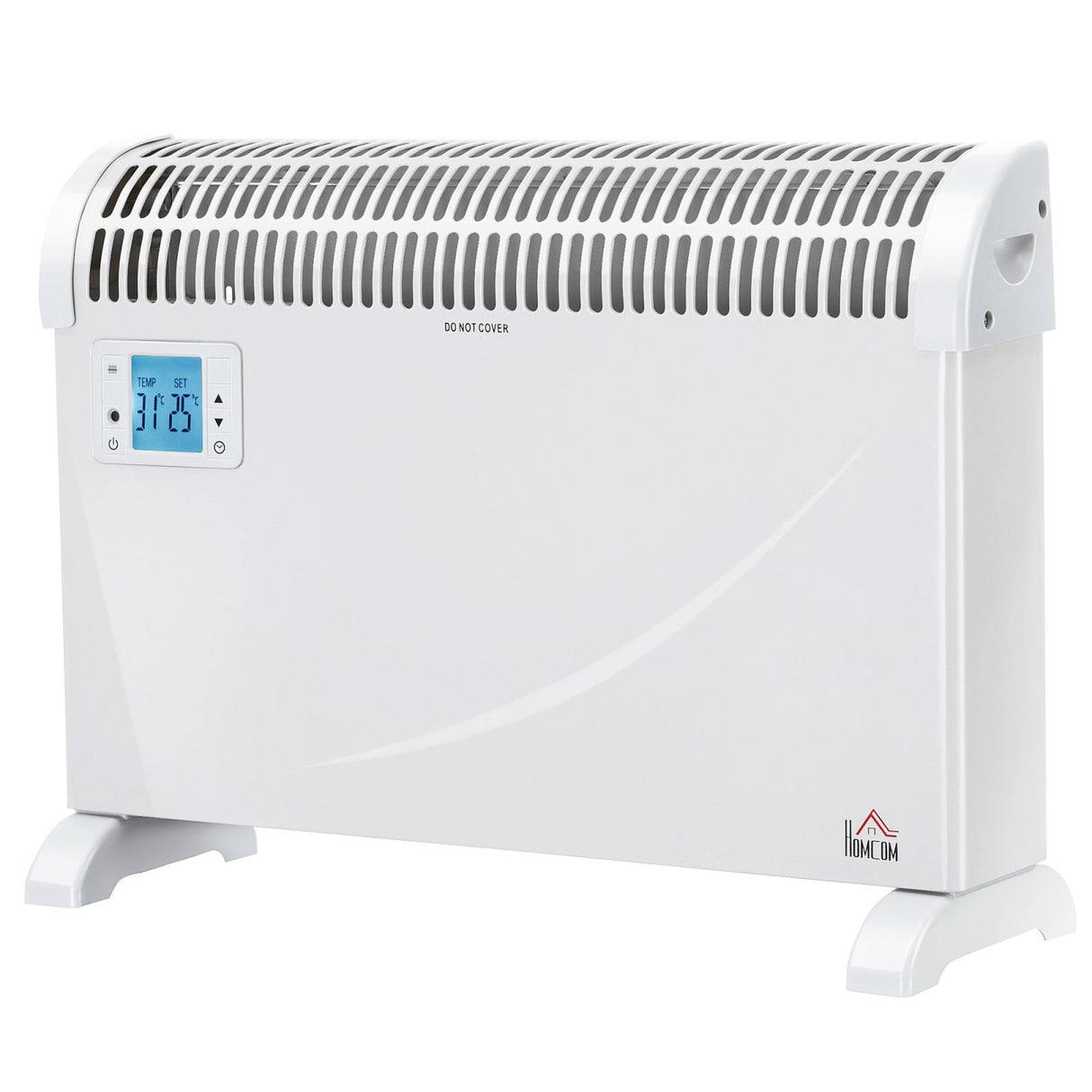 easycomfort easycomfort stufa elettrica termoventilatore da parete e da appoggio temperatura regolabile e timer 58 5x20x43cm bianco