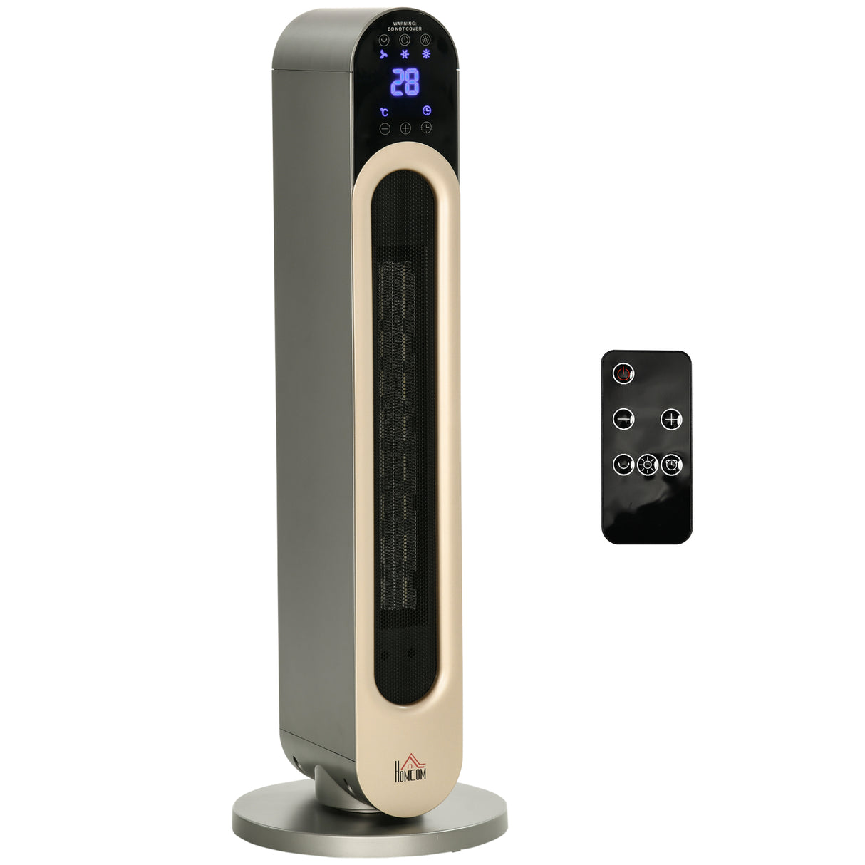 easycomfort easycomfort stufetta elettrica a 3 modalita di riscaldamento regolabile con telecomando 25x73 5 cm argento