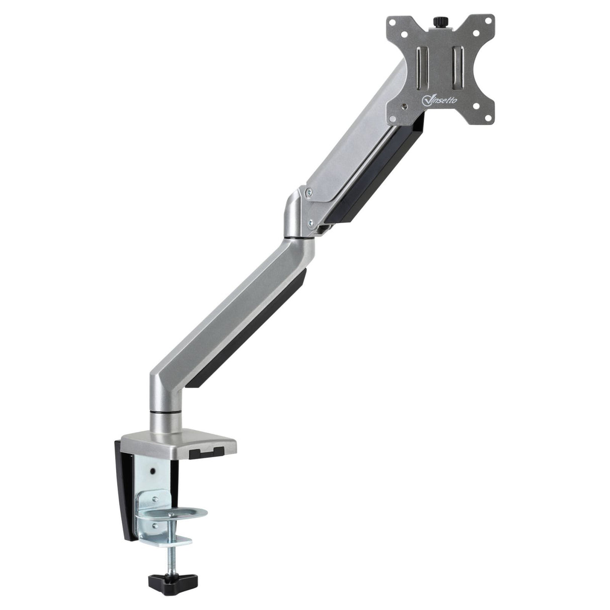 easycomfort easycomfort supporto monitor da 13 32 in alluminio regolabile in altezza e inclinazione orientamento verticaleorizzontale argento