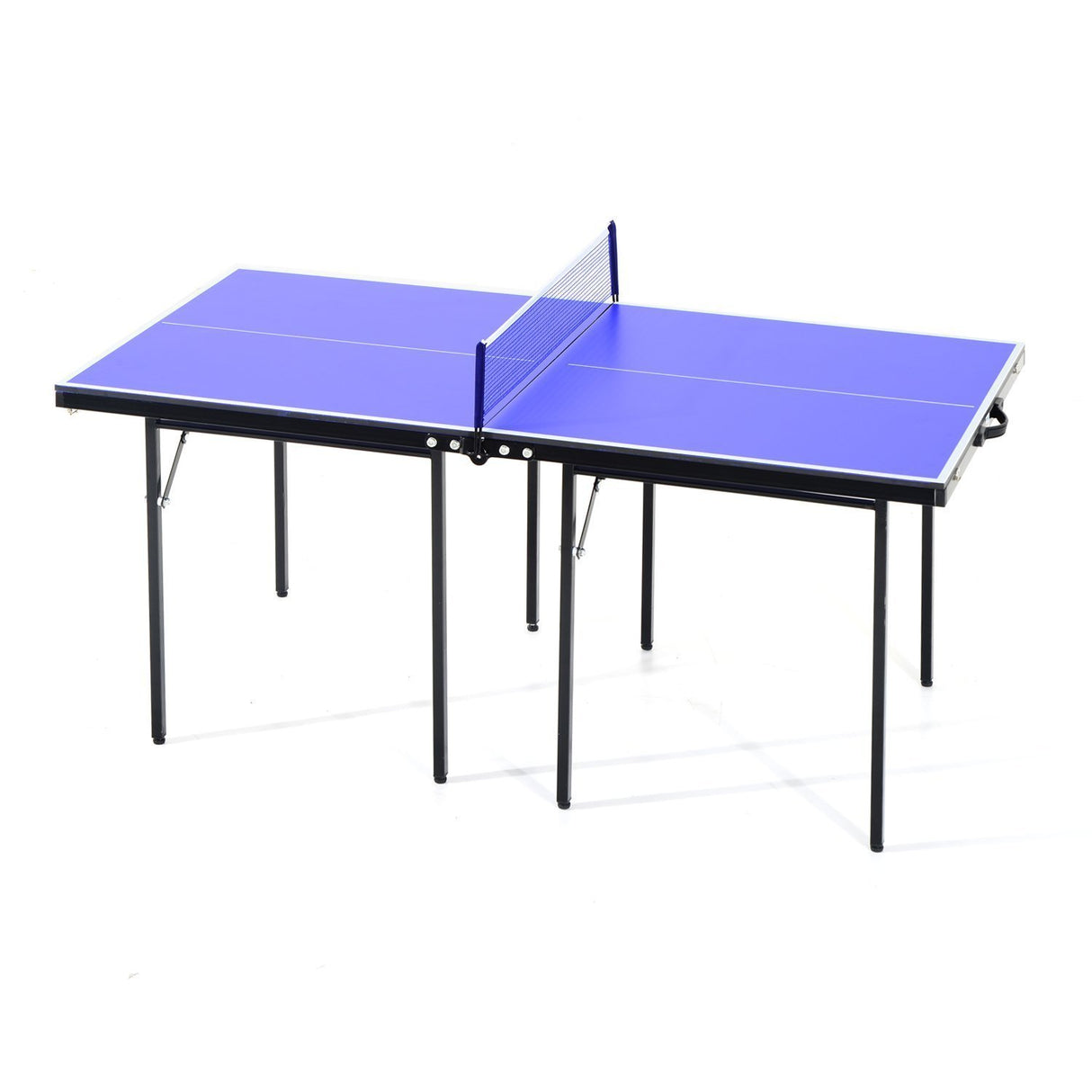 easycomfort easycomfort tavolino da ping pong pieghevole in legno mdf 153 x 76 5 x 67cm blu e nero ean 8054144139159