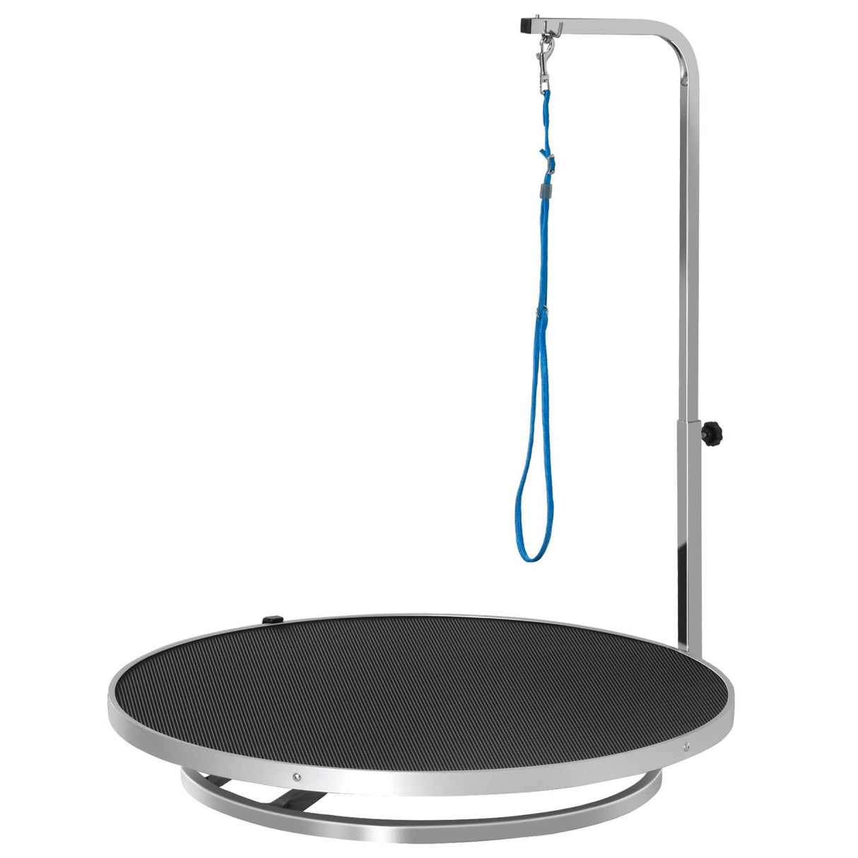 easycomfort easycomfort tavolo toelettatura girevole superficie antiscivolo braccio regolabile e guinzaglio 65x10cm nero