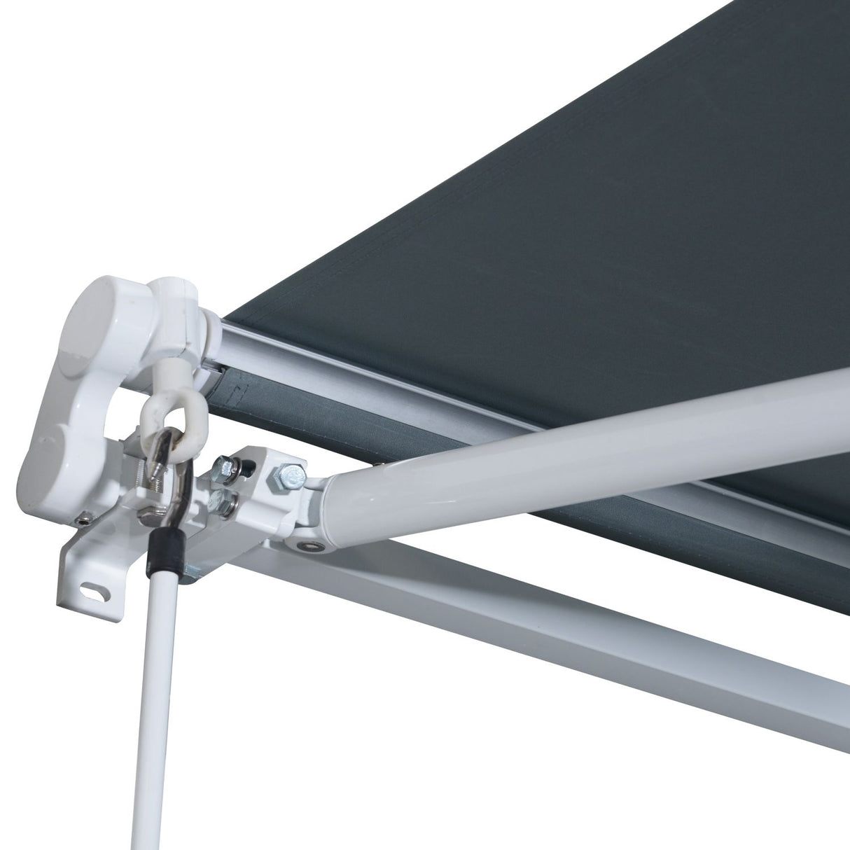 easycomfort easycomfort tenda da sole avvolgibile a parete in poliestere grigio 365x250cm ean 8055776910406