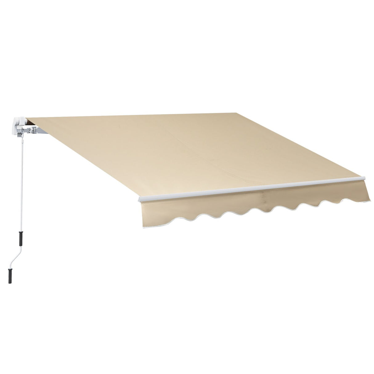 easycomfort easycomfort tenda da sole avvolgibile parasole a parete manuale impermeabile beige 2 5x2m ean 8054111845786