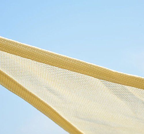 easycomfort easycomfort tenda da sole triangolare in hdpe crema 6x6x6m ean 8055776913131