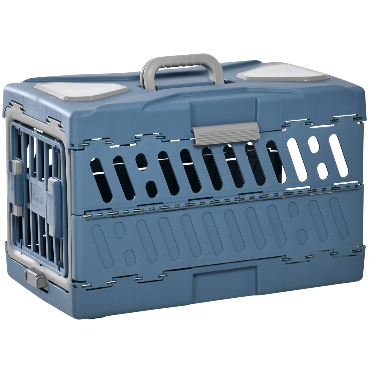 easycomfort easycomfort trasportino per cani e gatti pieghevole e convertibile in cuccia 56x31x37cm blu